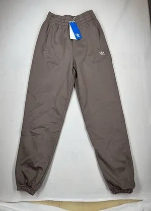 adidas Originals Women's Essentials Fleece Loose Joggers Brown XS NWT thumbnail 1