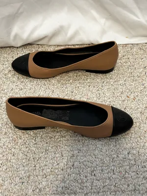 MICHAEL Michael Kors Dylyn Logo Ballet Flat Toffee Black size 9 thumbnail 7