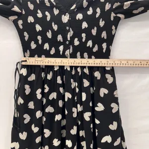 Maeve Anthropologie Heart Dress‎ Black Small thumbnail 17