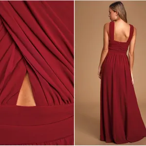 LULUS Sexy Elegant Chic Prom Wedding Bridesmaid Romantic Flowy Chiffon Maxi thumbnail 4