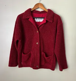 Vintage Columbia Sherpa jacket small - missing button!  thumbnail 1