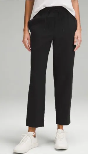lululemon Black Tapered-Leg Mid-Rise Pant 7/8 Length *Luxtreme Size Medium thumbnail 1