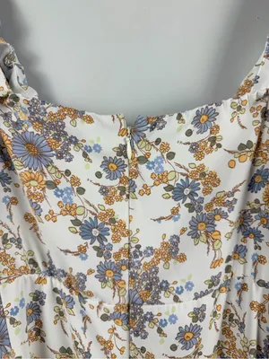 Abercrombie & Fitch floral Cinched Neck Slip Midi Dress Side Slit SIZE XXL thumbnail 11