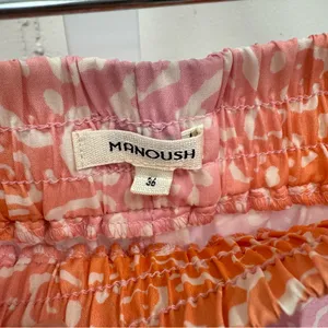 Manoush Ombré Animal Print Pleated High‎ Waist Lightweight Wide Leg Pants Sz 4 thumbnail 7