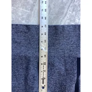Assets by Spanx Red Hot Label Gray Heathered Seamless Side Stripe Leggings Small thumbnail 3