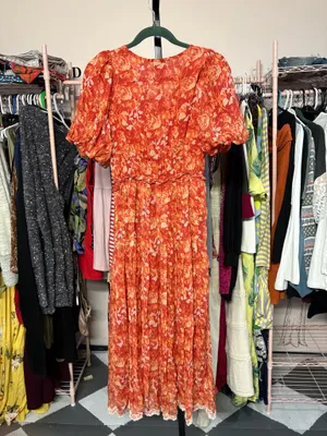 Hemant and Nandita Floral Dress Size Small thumbnail 5
