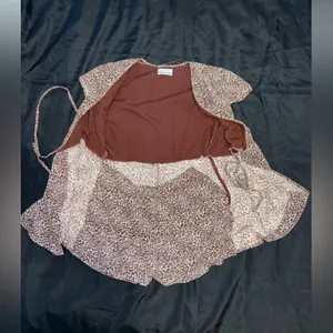 Urban Outfitters Brown and White Mini Dress thumbnail 5