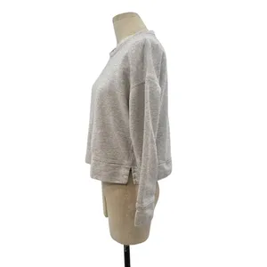 James Perse Light‎ Gray Crew Neck Terry Cotton Sweatshirt Size 0 / XS thumbnail 5
