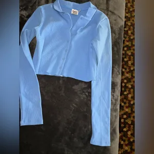 Princess Polly Downtown Top in Blue Size 6 thumbnail 8