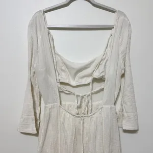 Free People Gauzy Beach Midi Dress Coverup Kelsie Ivory Size Medium Boho thumbnail 9