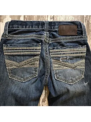 BKE Aiden Straight Distressed Jeans Size 26 Short thumbnail 8