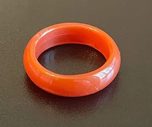 Red agate ring size 7 thumbnail 4