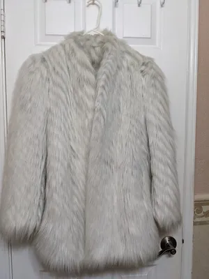Faux Coat White Size L thumbnail 1