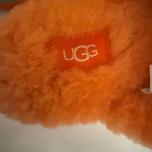 UGG Disco Knot Slides Orange Platform Sandal Sheepskin Fluffy Size 8 thumbnail 6