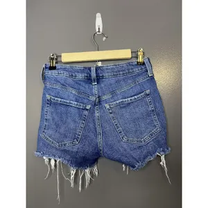 Old Navy OG Straight Denim Shorts Womens 0 High Rise Distressed Cutoff Frayed thumbnail 2