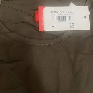 Veil of Faith Cotton Body Dress in Khaki, Size 6​​​​​​​ thumbnail 2