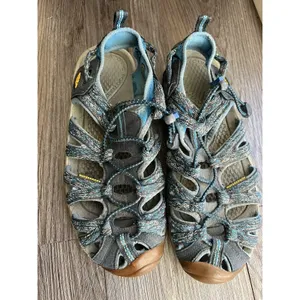 Keen‎ Women's Waterproof Whisper Sport Sandals Blue Gray Hiking Shoes Size 8.5 thumbnail 2