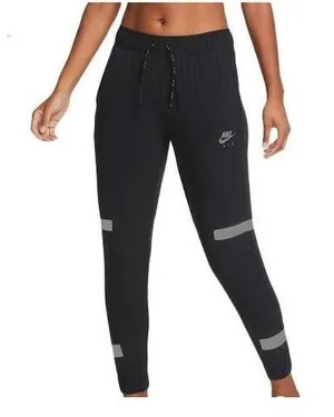 Nike Air Running‎ Pants Reflective Stripe Joggers Lightweight Black Size Medium thumbnail 1