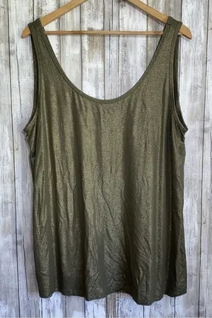 NWT Lane Bryant Metallic Tank •18/20 thumbnail 1