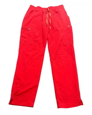 FIGS High Waisted Yola Skinny Scrub Pants Red Medical Healthcare Womens Large thumbnail 1