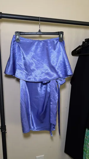 These Three Boutique Dress purple satin mini  thumbnail 3