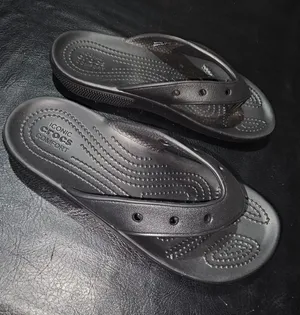Crocs‎ Black Thong Sandals Womens 5 Mens 3 thumbnail 1