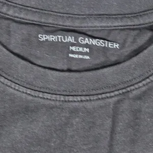 Spiritual Gangster Monogram Short Sleeve T-Shirt Vintage Black‎ M NWT thumbnail 5