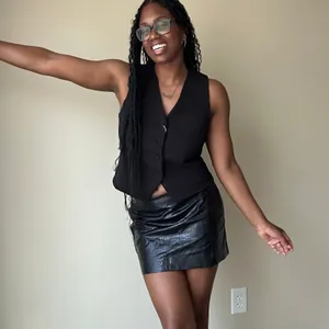 Mango Black Vest Size Large thumbnail 1