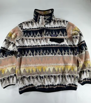 Patagonia Synchilla Snap-T Fleece Pullover‎ Geometric Print Women’s Small thumbnail 1