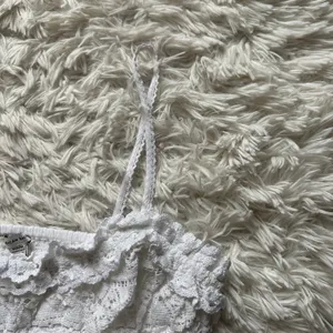 American Eagle Ruffle Upper Back Cutout White Mini Dress New With Tags Size M thumbnail 3