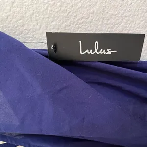 NWT Lulus Learning to Fly Navy Halter Jumpsuit Small Flawed thumbnail 8