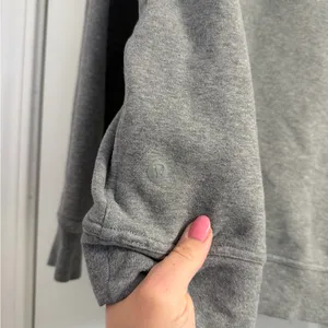 Lululemon All Yours Hoodie *Terry Heathered Core Medium Grey Size: 8 thumbnail 7