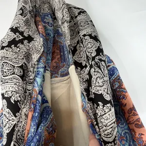 Maeve‎ Anthropologie 100% Silk Paisley Maxi Dress Blue Orange Size 6 Sleeveless thumbnail 5