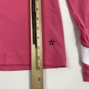 LOHLA SPORT Pullover Womens Small Pink‎ Quarter Zip Chevron Golf Long Sleeve thumbnail 5