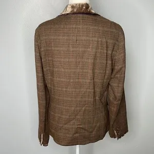 J. Jill suit coat. Size 6. Stretch. Brown thumbnail 3