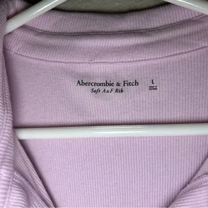 NEW Abercrombie & Fitch lavender soft ribbed bodysuit women’s size large thumbnail 7