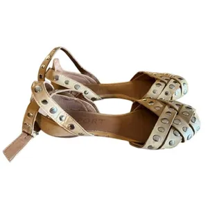Aerosoles Sport Studded D'Orsay Flats Tan Ankle Strap Women's 8.5 thumbnail 6