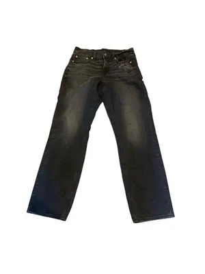 AMERICAN EAGLE Black Straight Leg Jeans size 4 Regular thumbnail 2