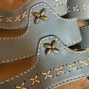 Clarks Leather Adjustable‎ Strap Soft Cushion Sandals Size Women 9.5W Artisan thumbnail 10