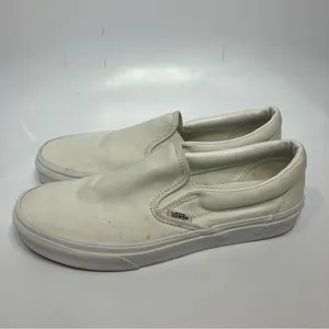 Vans all white slip on‎ shoes unisex sizes thumbnail 4