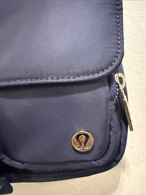 lululemon athletica 3L Navy Crossbody Bag with Silver Hardware thumbnail 3