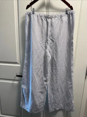 Aritzia The Lodge Pant Cruiselinen Striped Wide Leg XL NWT thumbnail 7
