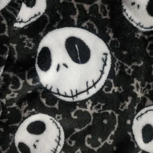 Disney Nightmare‎ Before Christmas Pants Unisex M Black Skulls Relaxed PJ Pants thumbnail 6