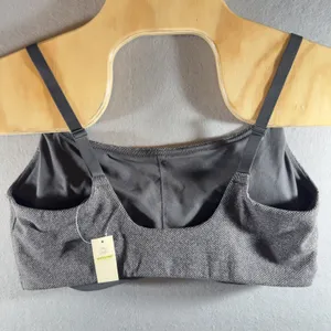 484 | NWT OFFLINE by Aerie Gray Textured Longline Sports Bra‎ Womens XL thumbnail 2
