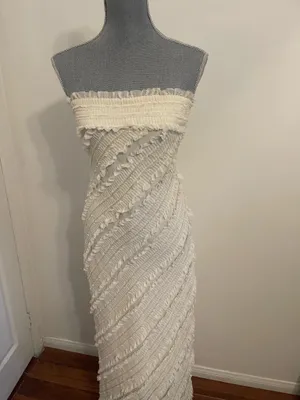 Endless Rose Strapless Ruffle Maxi Dress thumbnail 2