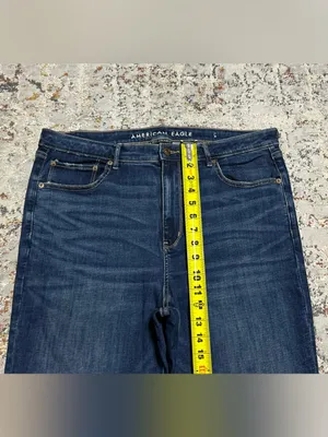 American eagle super high rise flare jeans size 18 thumbnail 5