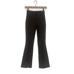 Alo High-Waist 7/8‎ Zip It Flare Legging Brown XXS thumbnail 3