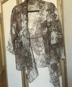 FINAL MARKDOWN Chicos Sheer Brown Patterned Women's Jacket 3 xl thumbnail 1