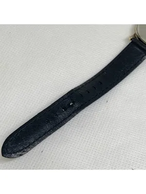 Vintage America Perry Ellis watch women classic 27mm quartz gold tone running thumbnail 8
