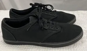 Vans Womens Black Canvas Sneakers Size 9 SKU 1500 thumbnail 1